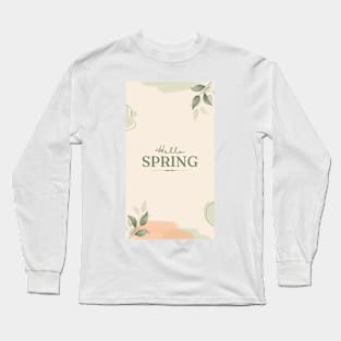 hello spring design Long Sleeve T-Shirt